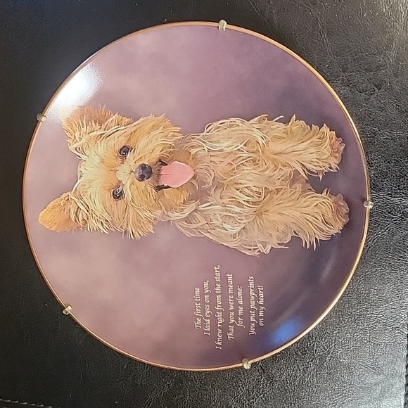 Danbury Mint Other - Vintage Danbury Mint, Pawprints on My Heart Collector Plate